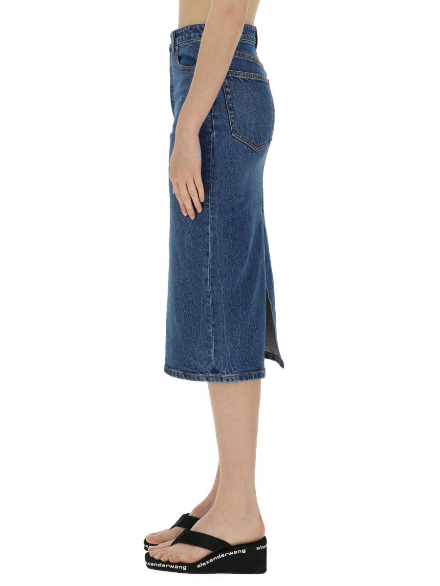 Denim Midi Skirt