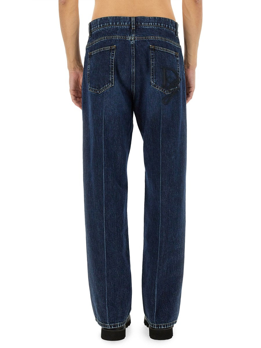 Oversized Jeans in Dark Blue