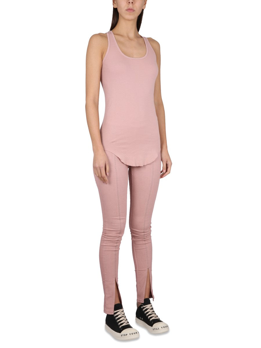 Denim Leggings in Pink