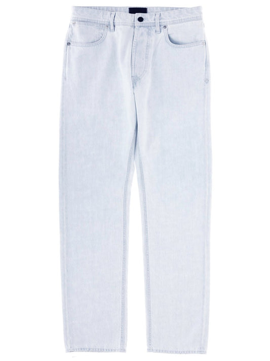 Straight Jeans in Bleached Light Blue