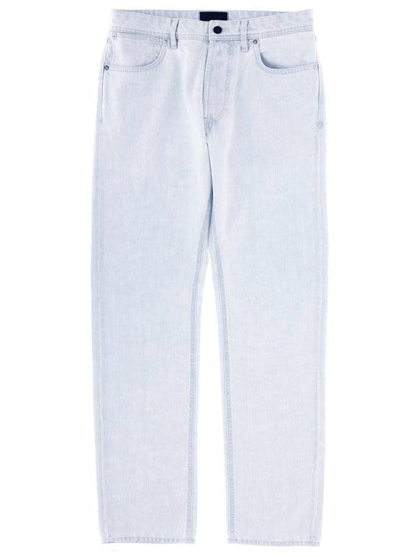 Straight Jeans in Bleached Light Blue