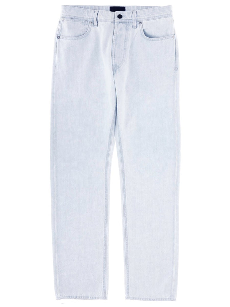 Straight Jeans in Bleached Light Blue