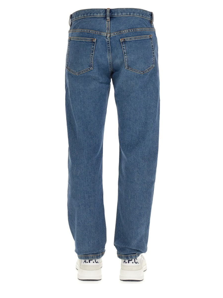 Straight Jeans in Mid Blue