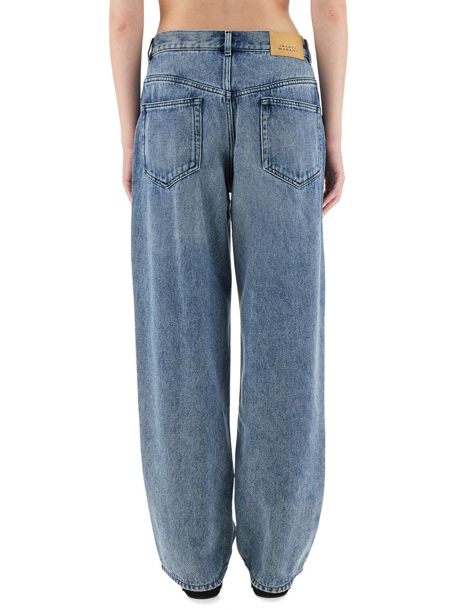 Wide-Leg Jeans in Soft Mid Blue
