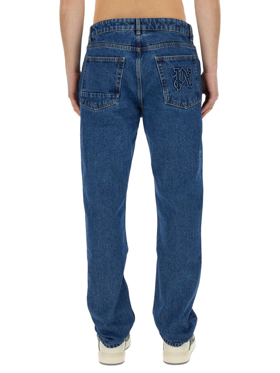 Classic Straight Jeans in Mid Blue