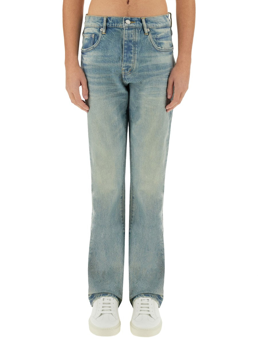 Coated Jeans in Light Vintage Wash