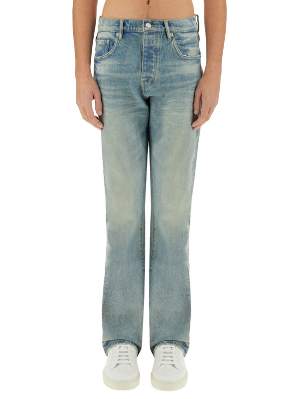 Coated Jeans in Light Vintage Wash