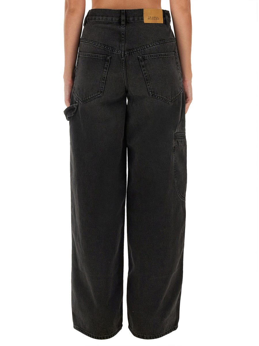 Solene Wide Jeans in Black