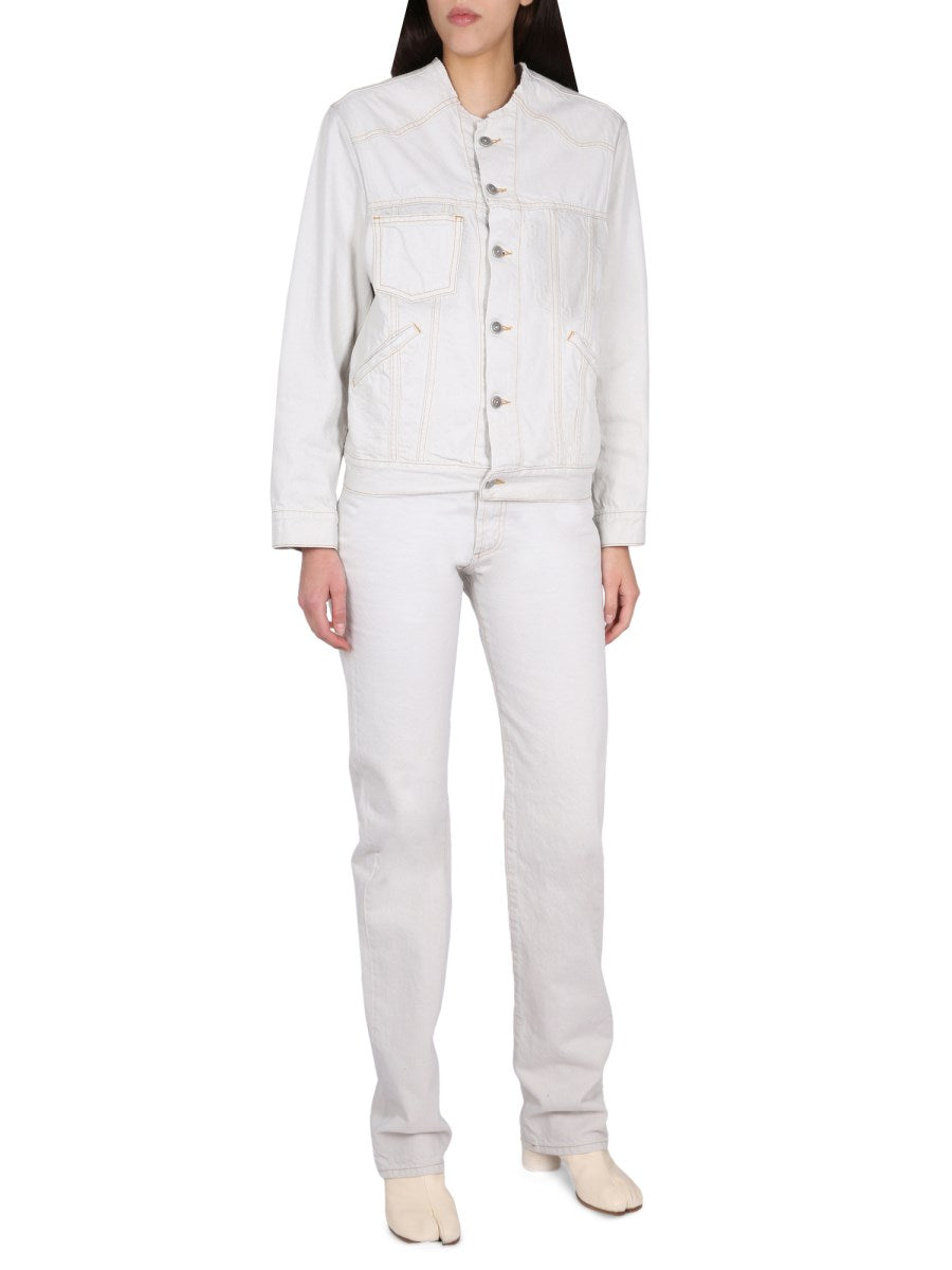 Memory Of Asymmetric Jeans in Off-White