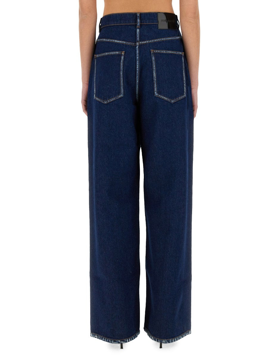 Boyfriend Jeans in Dark Rinse
