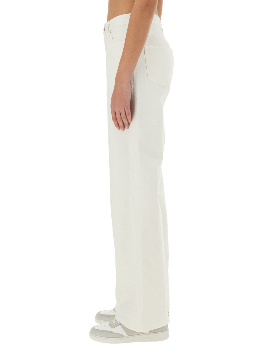 Wide-Leg Jeans in White