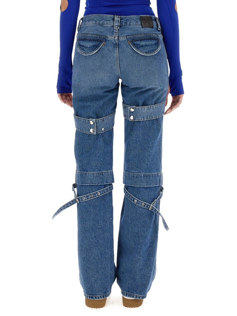 Cut-Out Cargo Jeans