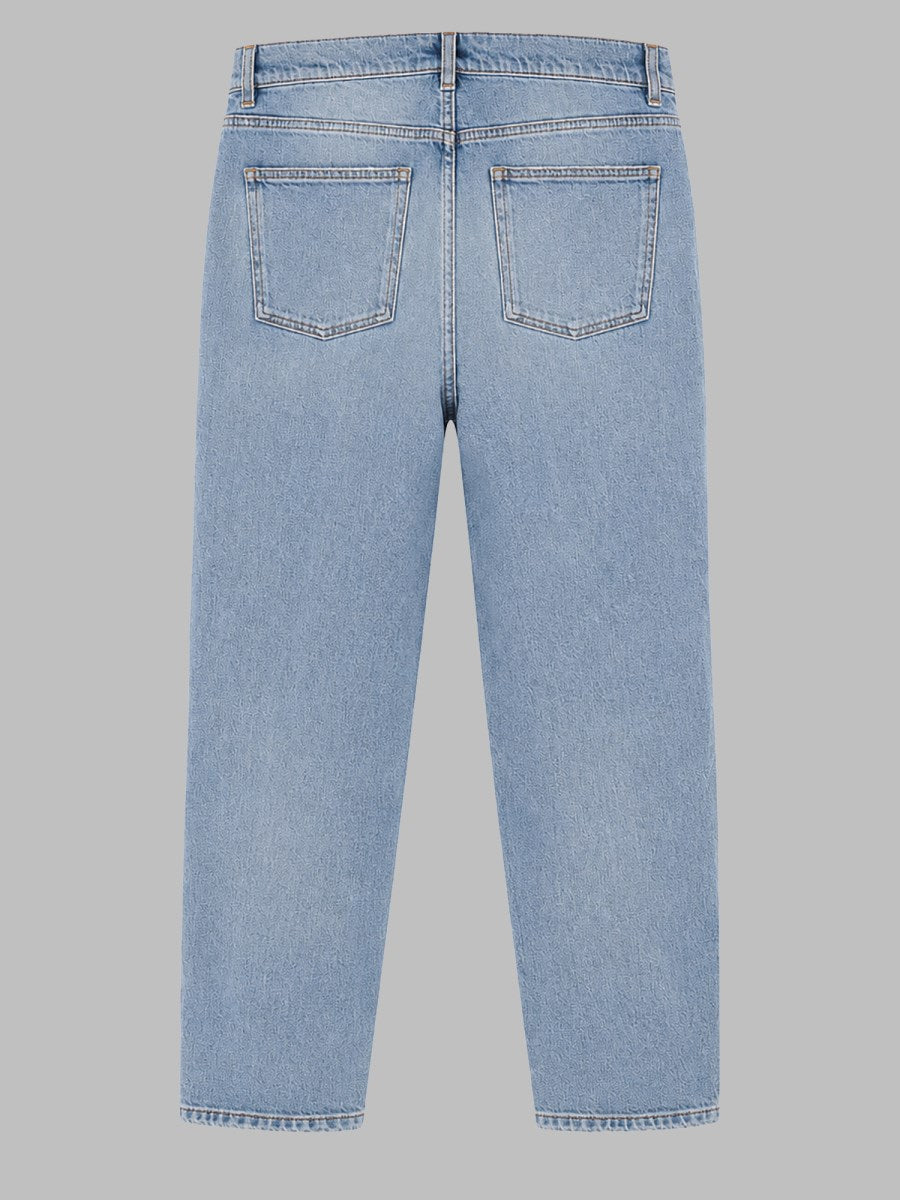 Lardini Cotton Denim Trousers Blue, view 2