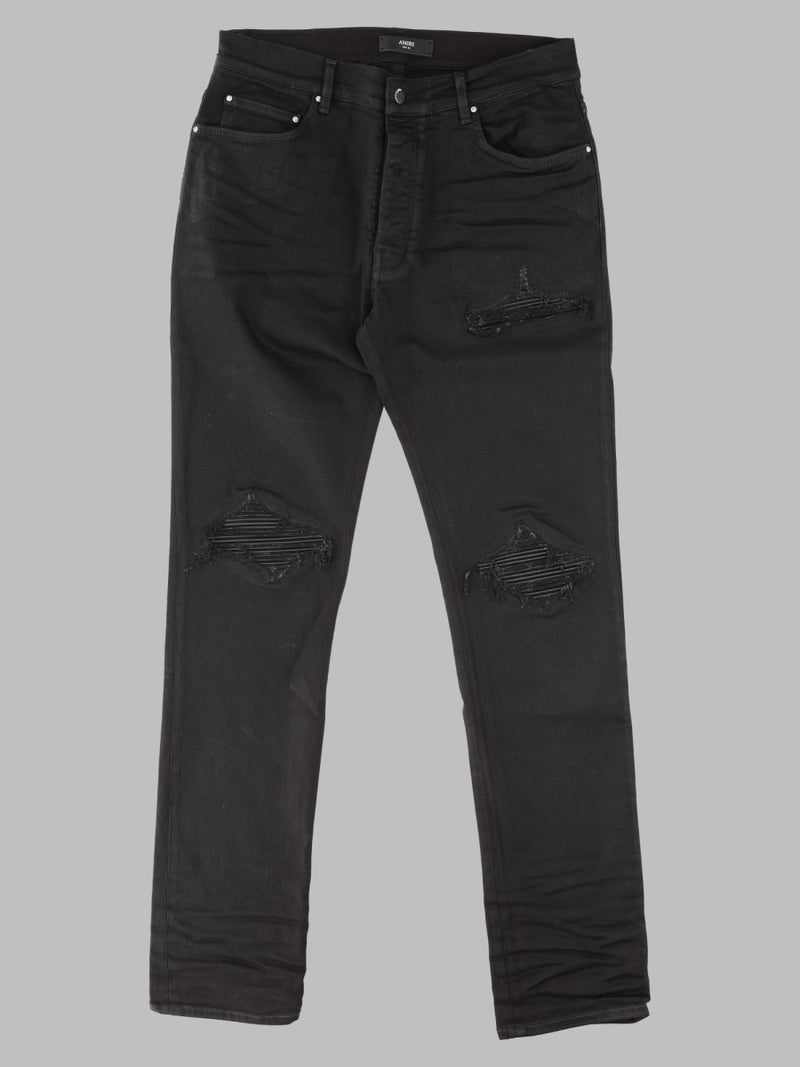 Jeans in Black Cotton Denim