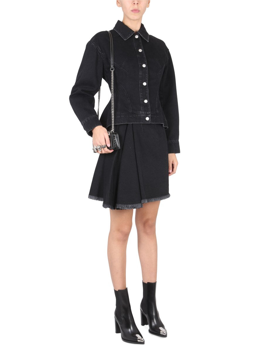 Alexander McQueen Hybrid Denim Jacket, view 3