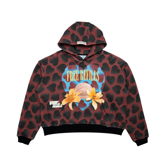 Hearts Hoodie - Black