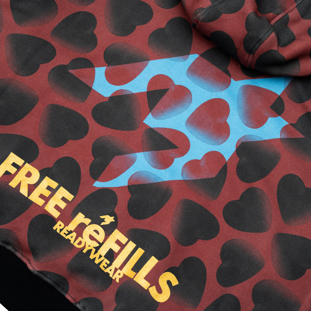 Hearts Hoodie - Black