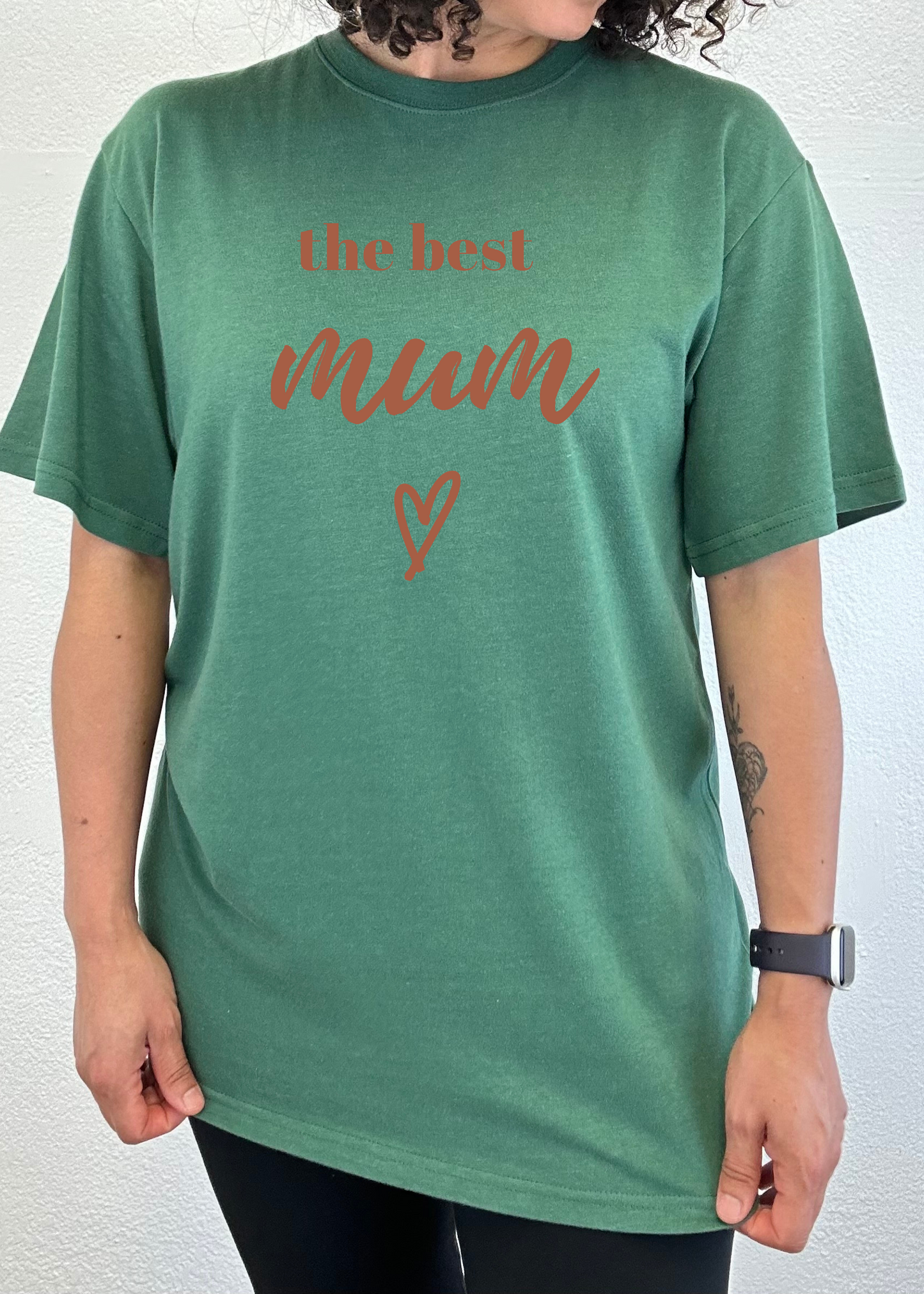 The Best Mum Unisex Bamboo Viscose/Organic Cotton Short Sleeve Graphic T-Shirt