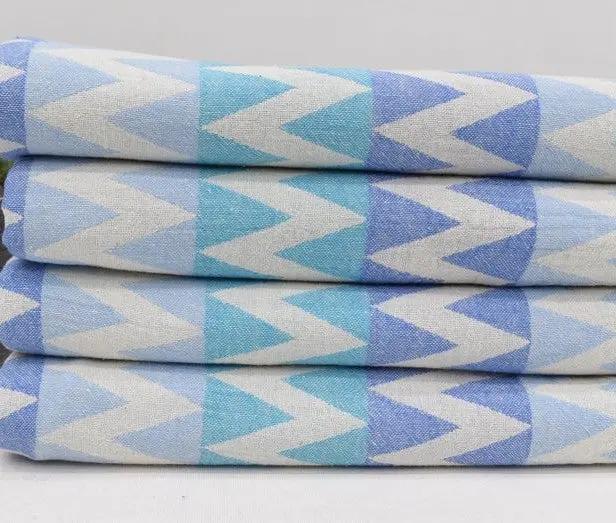 Turkish Towel - Quick Drying Lightweight - Zig Zag Cotton