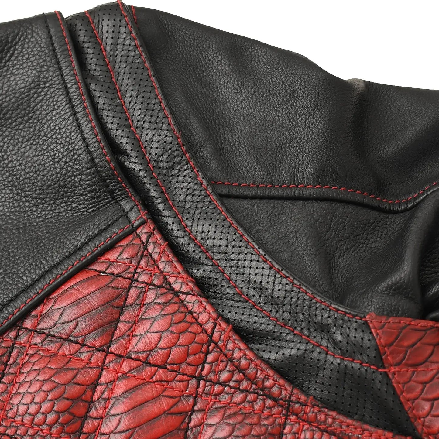 Redstrike Men’s Motorcycle Leather Jacket