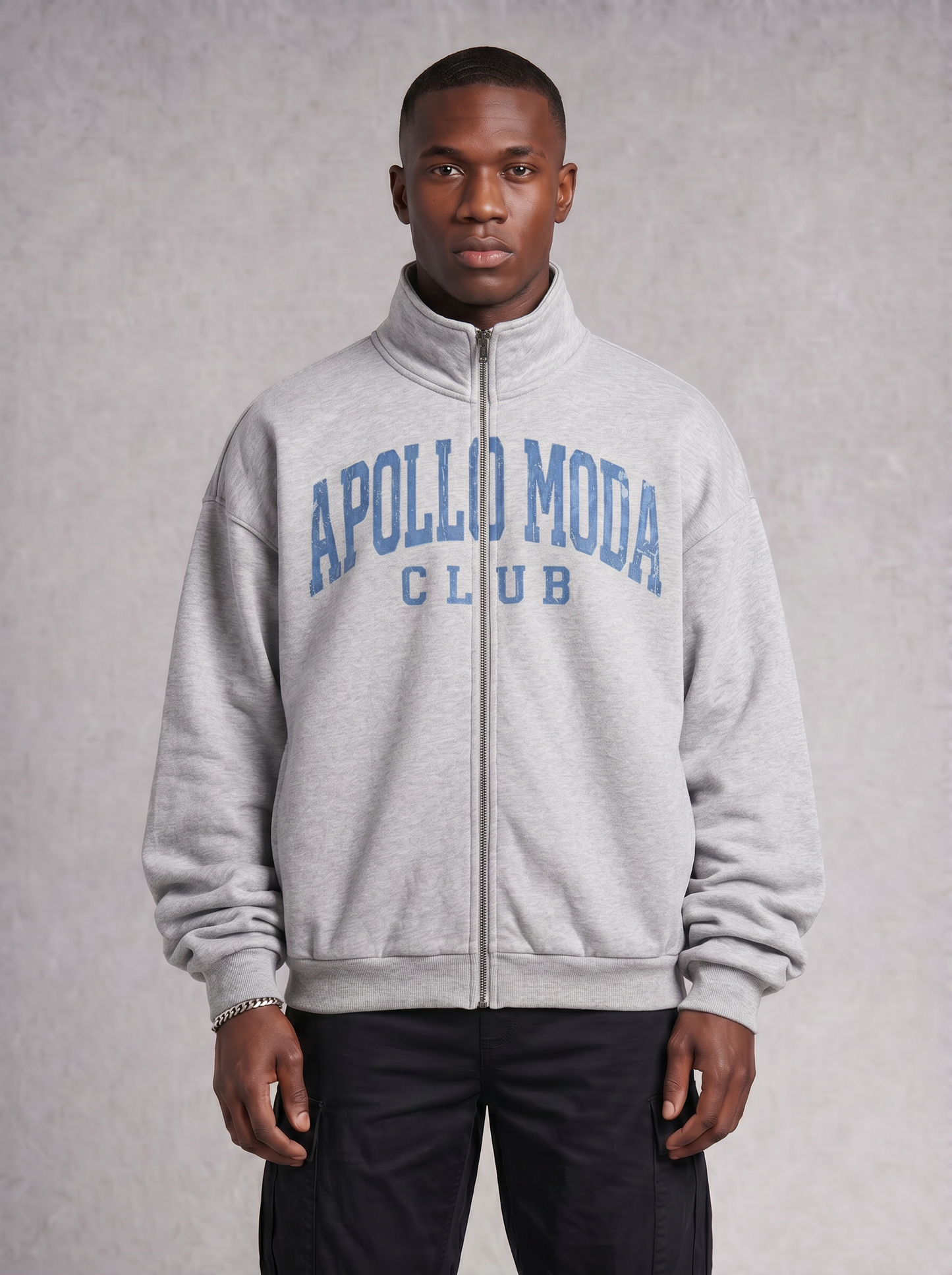 Club Collegiate Oversized Full-Zip Sweatshirt