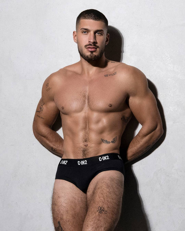Multipack Premium Stretch 3-Pack Mid Rise Brief Black
