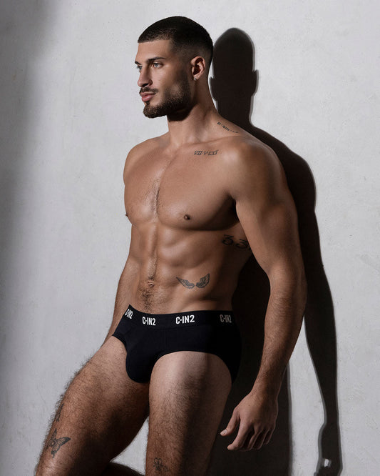 Multipack Premium Stretch 3-Pack Low Rise Brief Black