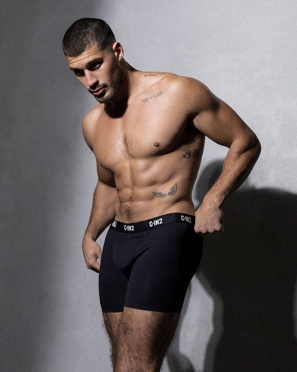 Multipack Premium Stretch 3-Pack Boxer Brief Black