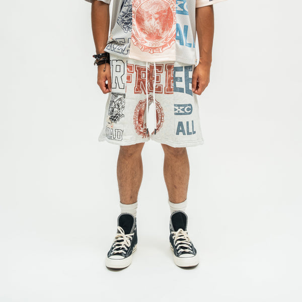 Split Shorts - Grey