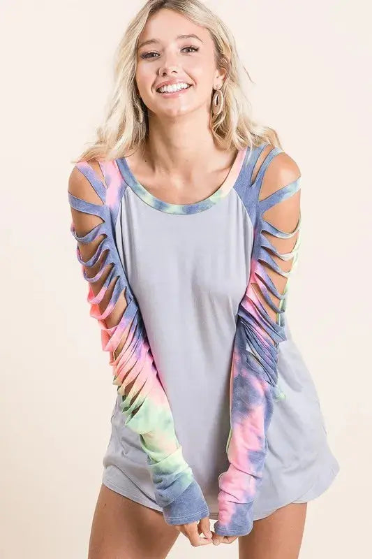 Women's Tee - Tie Dye Jersey Knit - Soft & Stylish