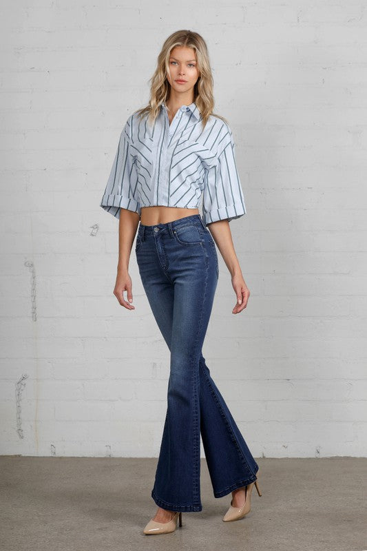 High Rise Flare Jeans