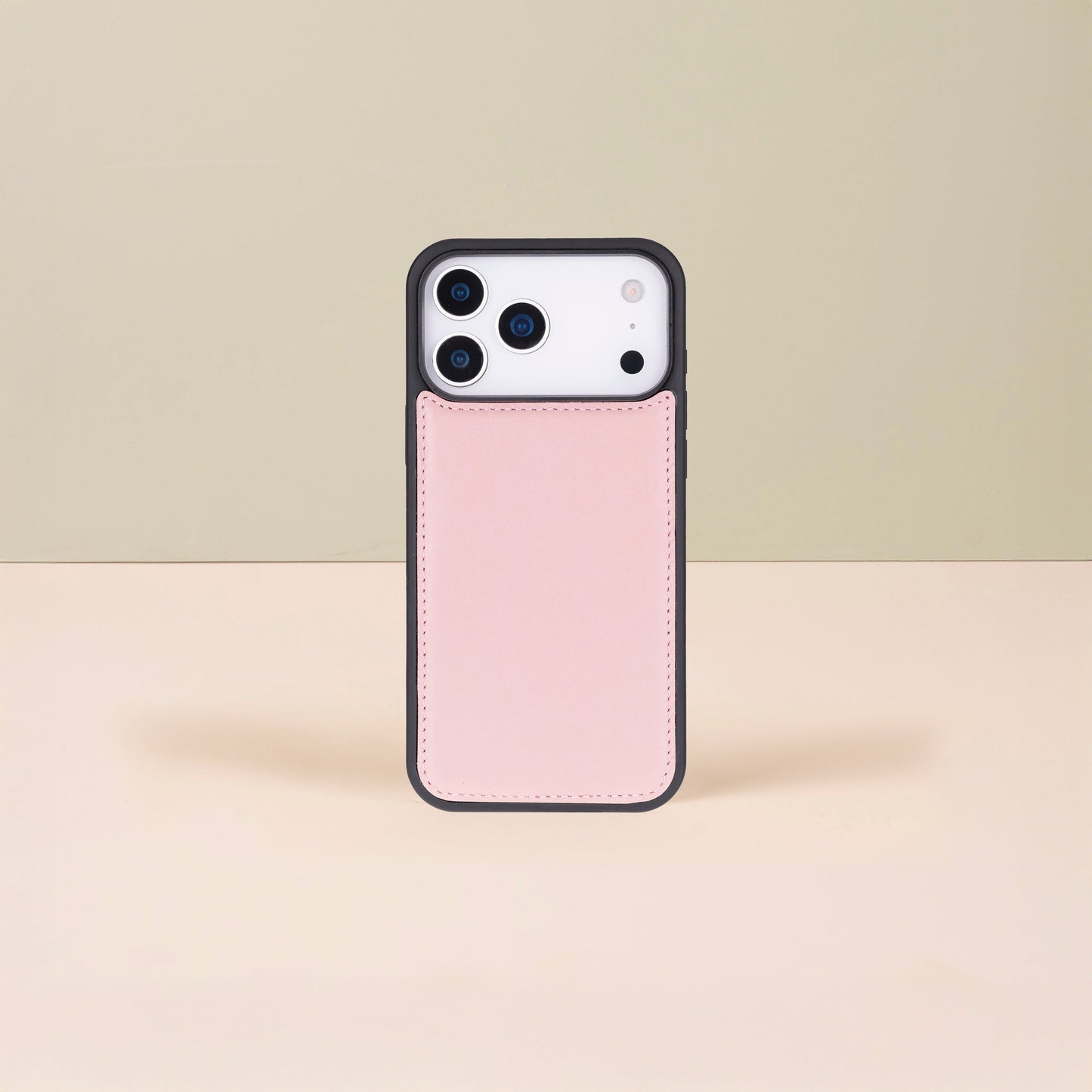 Leather iPhone 18 Pro  Wallet Case – Pink - Austin