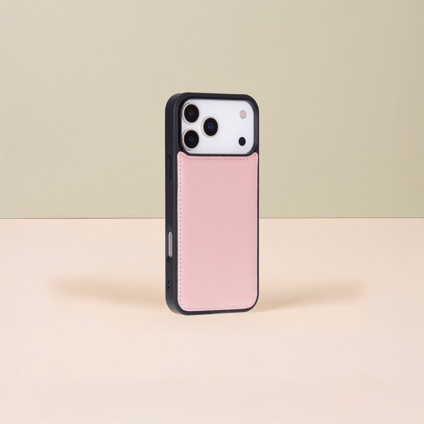 Leather iPhone 18 Pro  Wallet Case – Pink - Austin