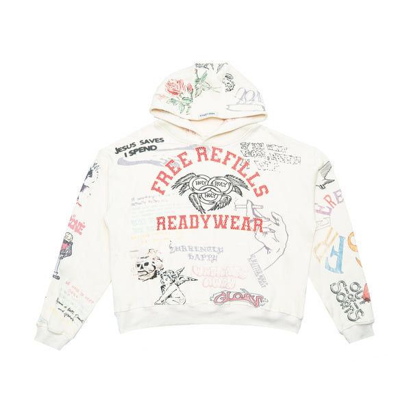 Graffiti Hoodie - Off White