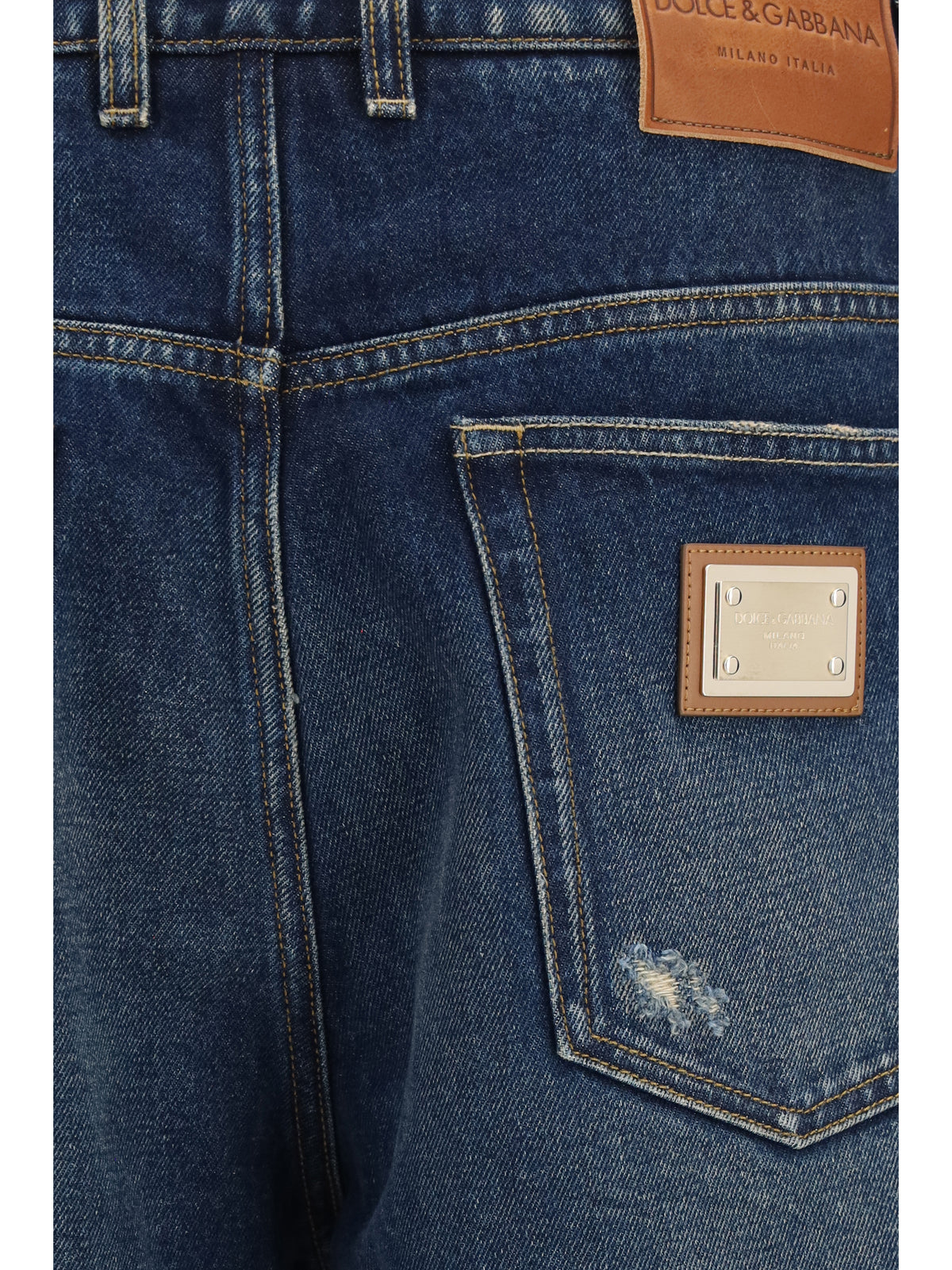Cotton Denim Pants