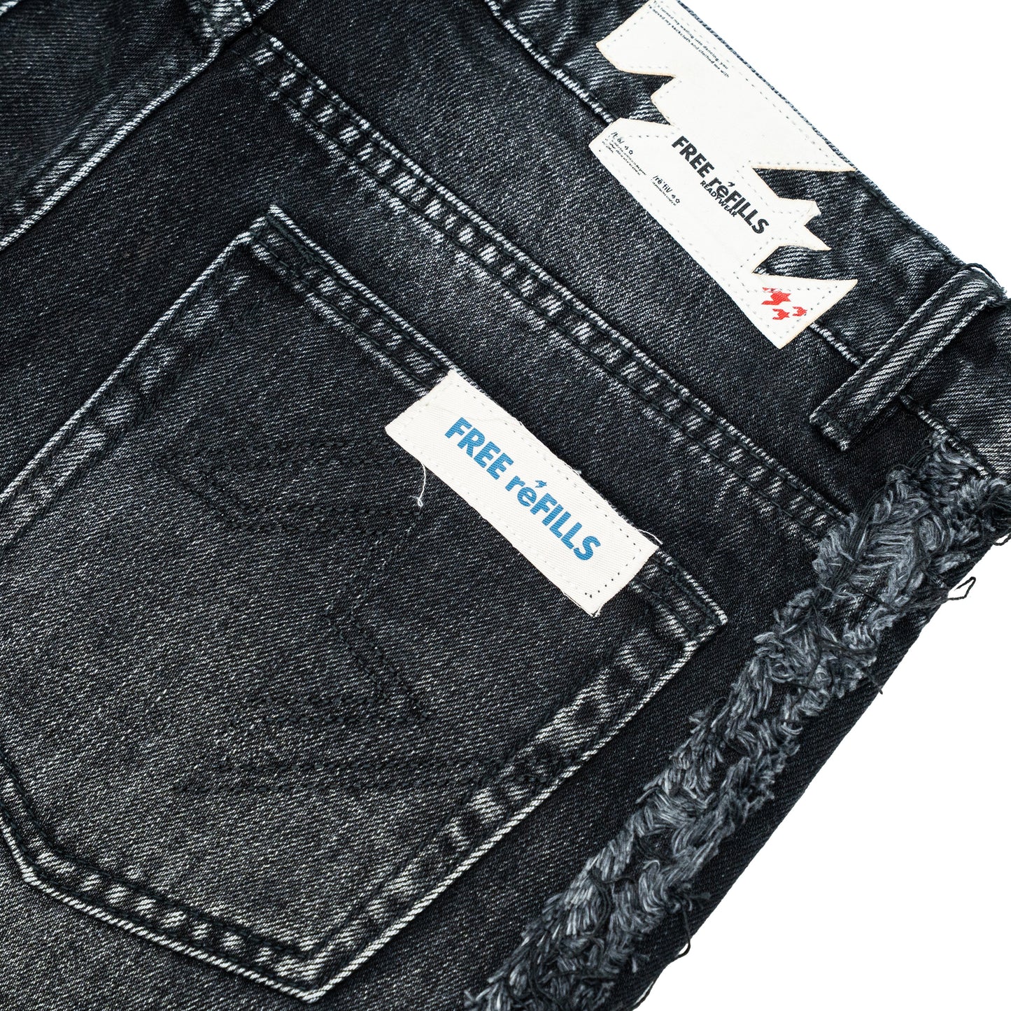 Core Denim Jorts - Black Wash