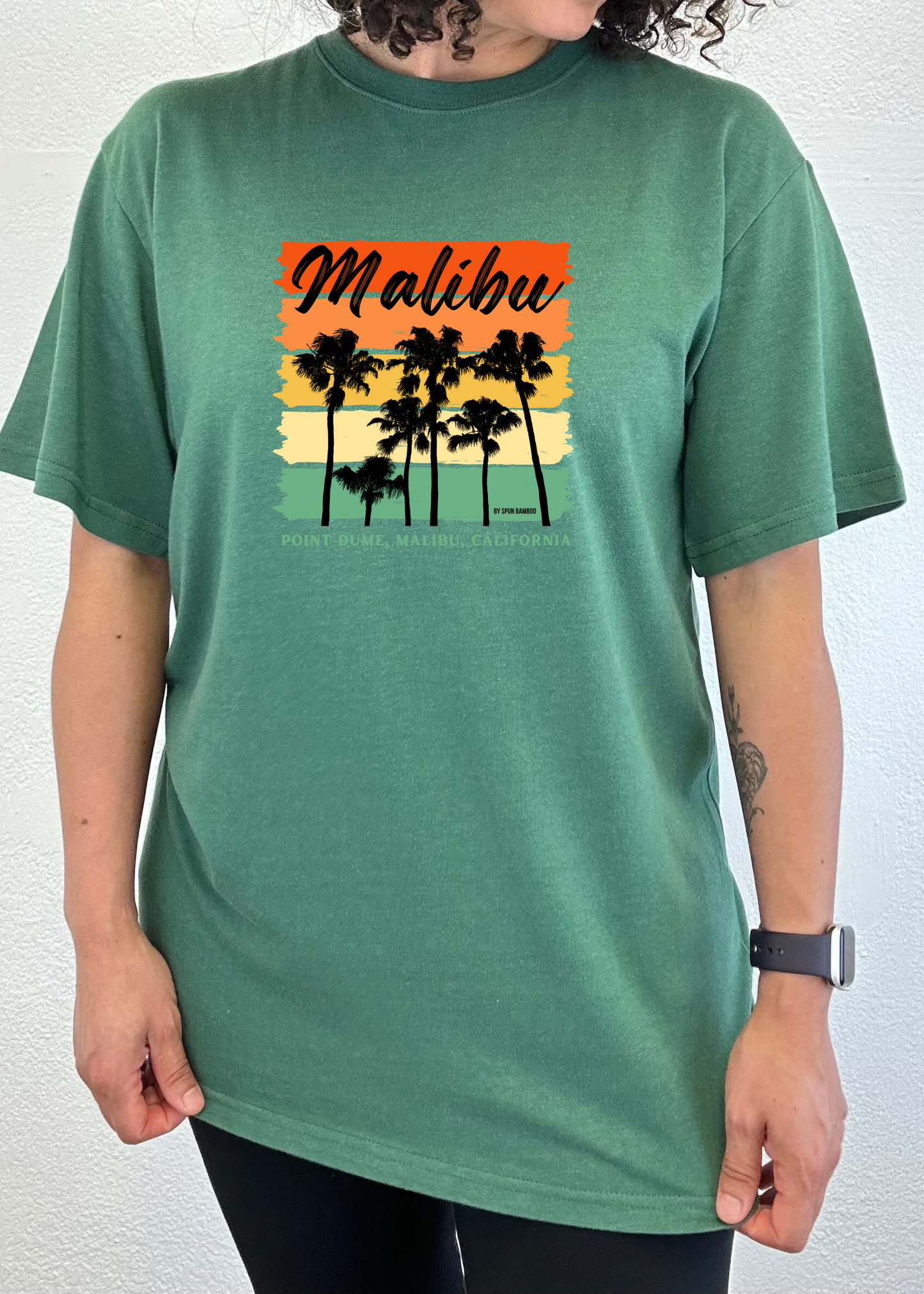 Malibu Unisex Bamboo Viscose/Organic Cotton Short Sleeve Graphic T-Shirt