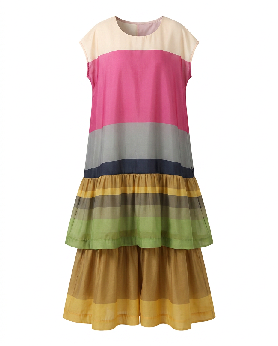 Wanderlust Layered Gradient Maxi Dress