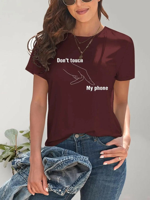 Trendsi just arrived - Graphic Tee - Round Neck, Short Sleeve