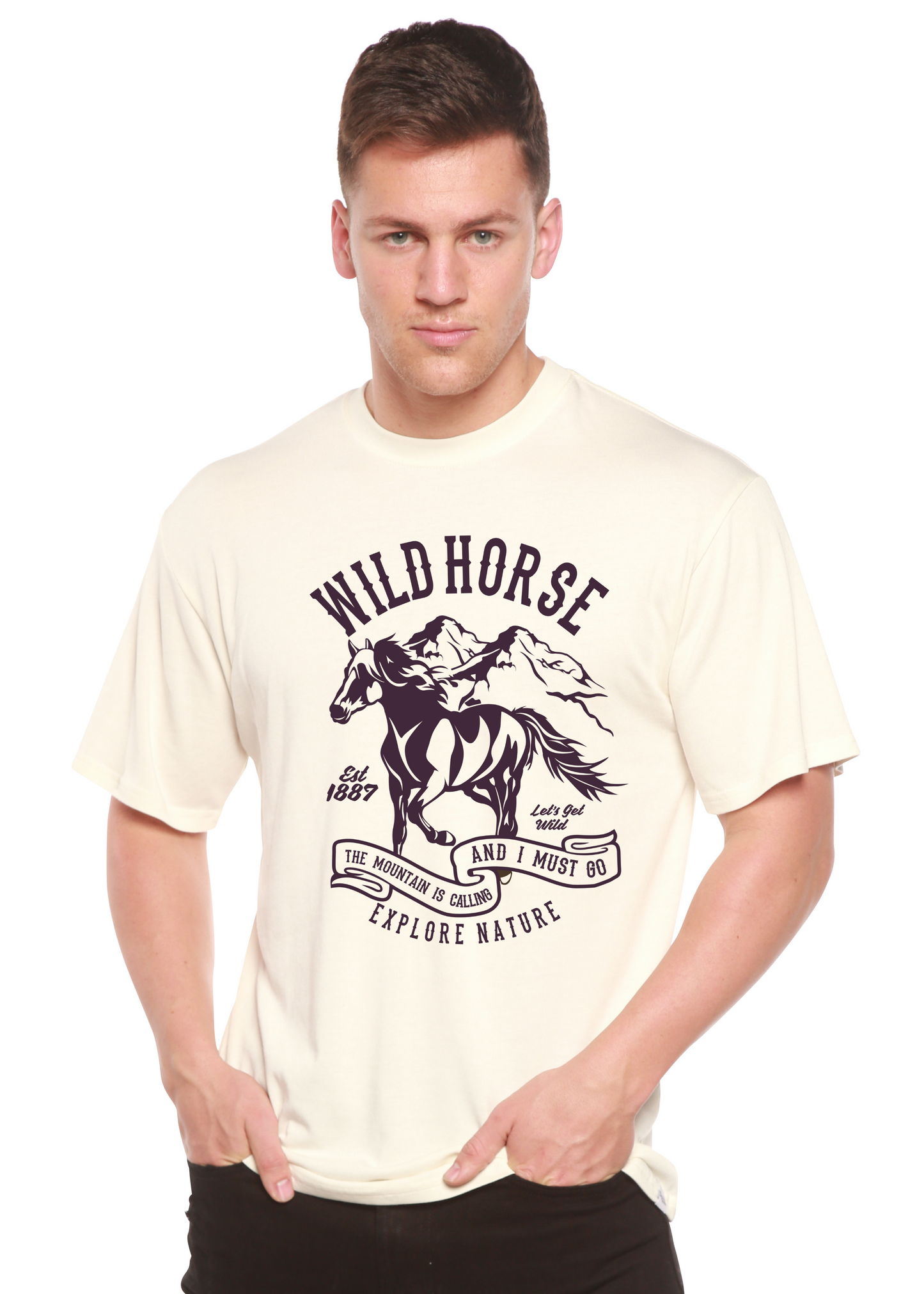 Wild Horse Spun Bamboo® Men's Bamboo Viscose/Organic Cotton Short Sleeve Graphic T-Shirt