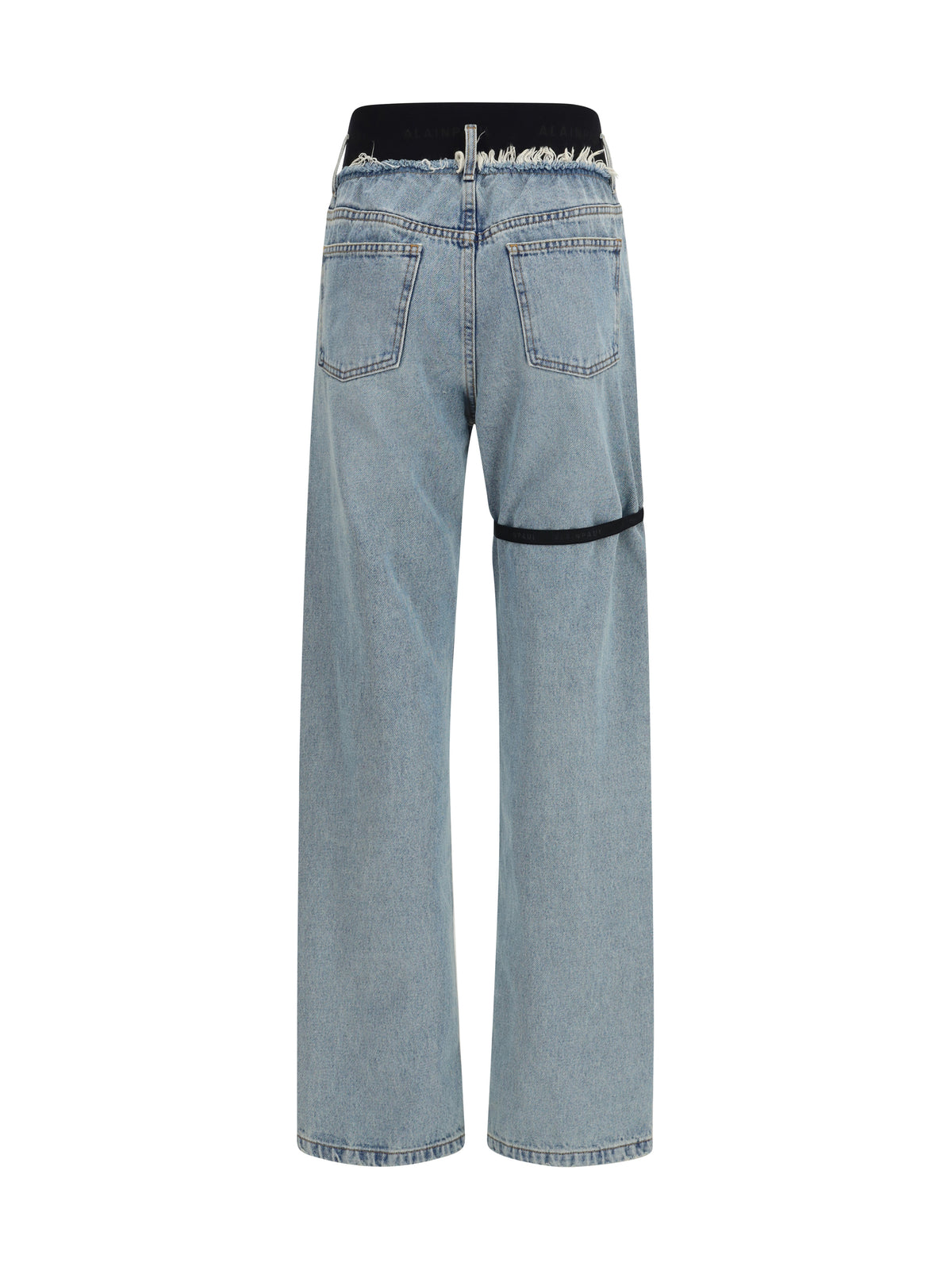 High-Waisted Jeans Blue Wash