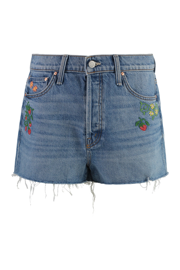 Ditcher Shorts with Fruit Embroidery