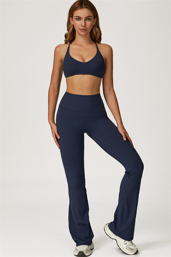 The Lily Sports Bra Flared Leggings 2-Piece Set