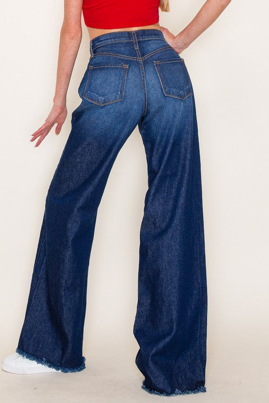 Western denim Wild Leg jeans pants wester