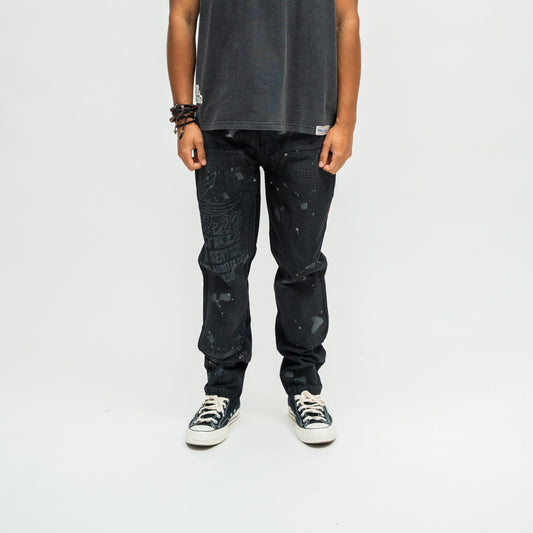 Service Grunge Carpenter Pants - Black