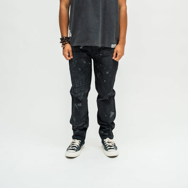 Service Grunge Carpenter Pants - Black