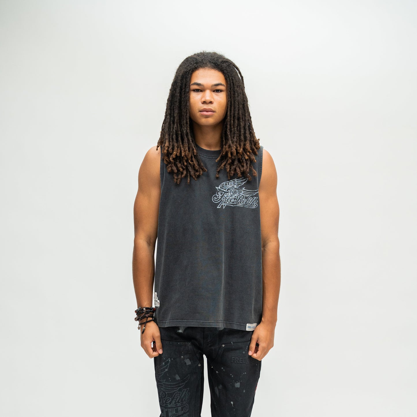 Service Cut-Off Tee - Black