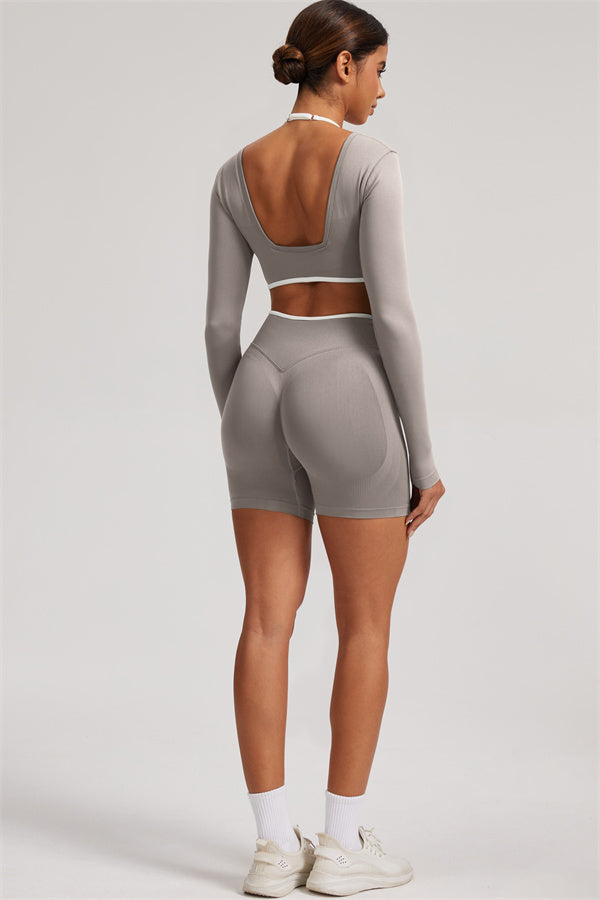 The Elevate New Long Sleeve Crop top