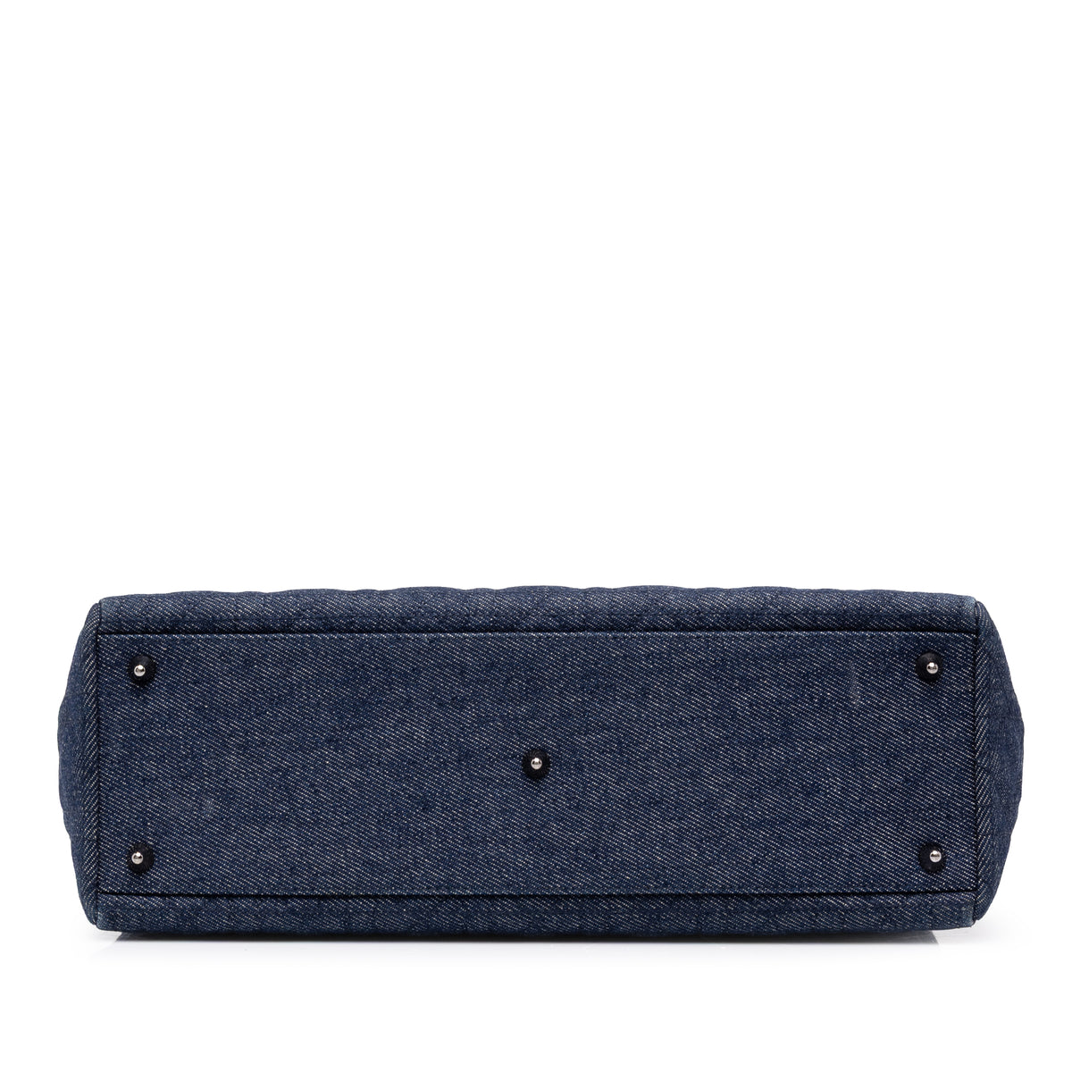 Denim Cannage Satchel (Pre-Owned)