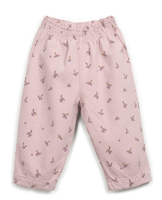 Play Up - Printed Twill Trousers, Pink